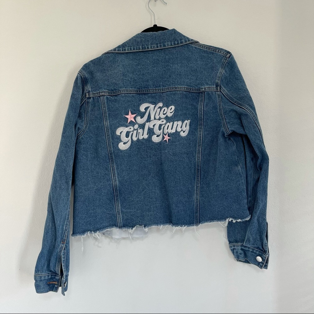 Nice Girl Gang cropped denim jacket
